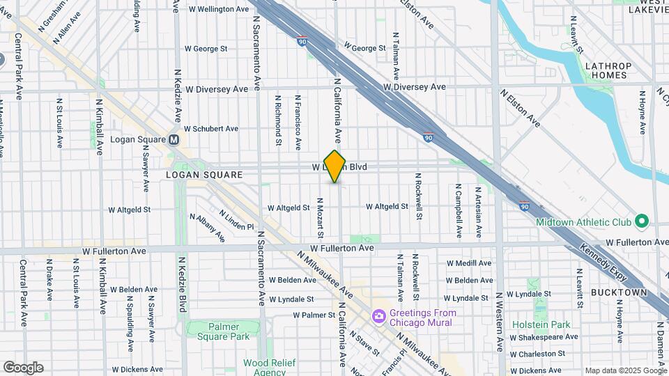 2528 N California Ave Mapa y Detalles de la Ubicación
