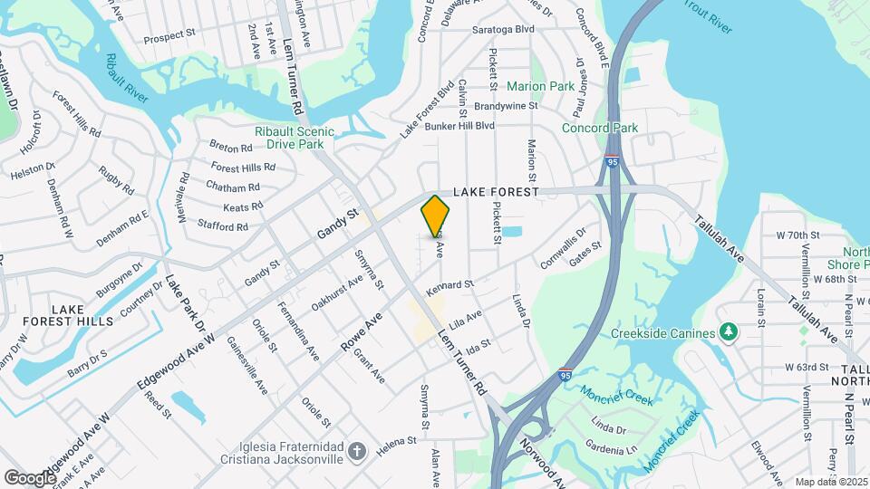 7616 Lueders Ave Map and Location Details