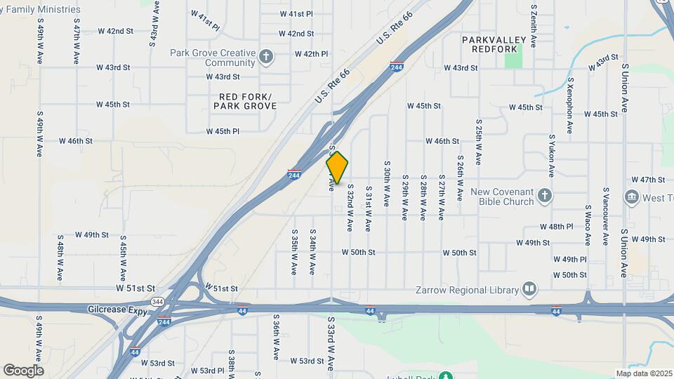 4717 S 33rd W Ave Map and Location Details