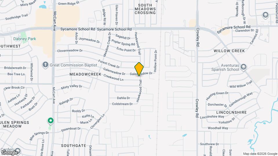 2500 Creekwood Ln Mapa y Detalles de la Ubicación