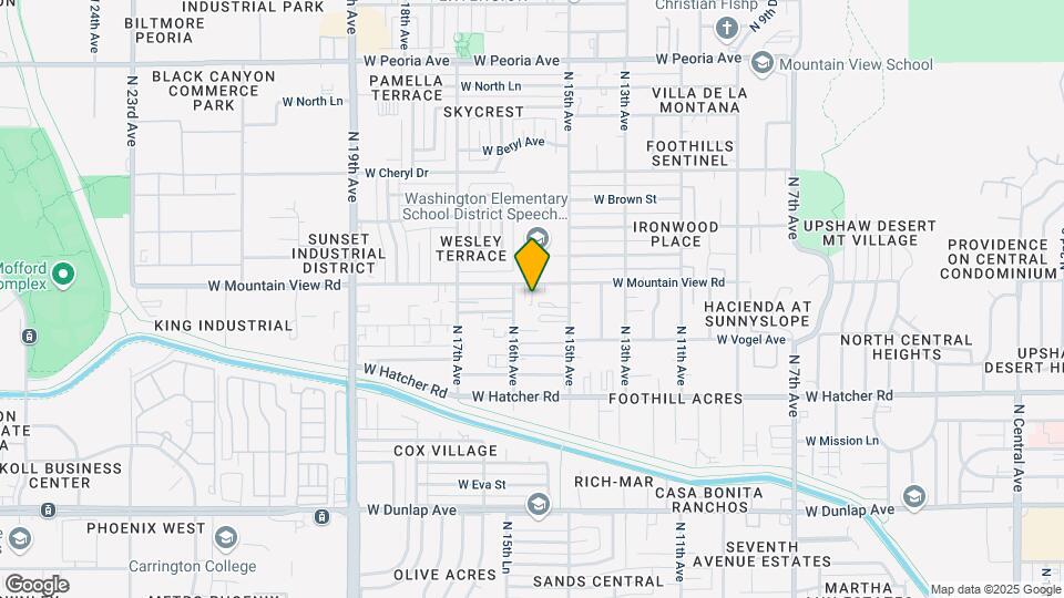 1595 W Mountain View Rd-Unit -1 Map and Location Details