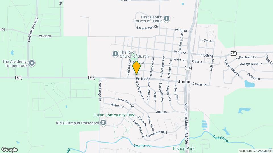 620 W 1st St Map and Location Details