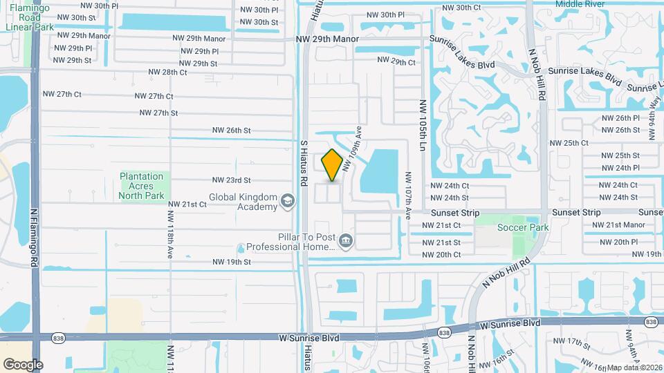 2366 NW 110th Terrace Map and Location Details
