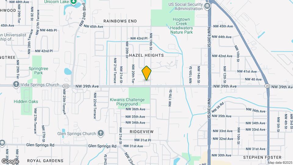 3911 NW 19 Terrace Map and Location Details