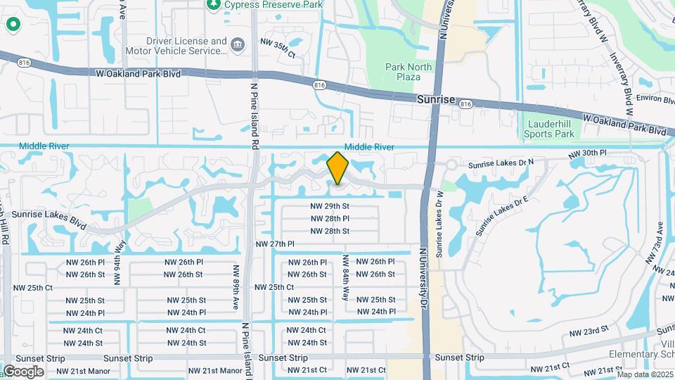 8305 Sunrise Lakes Blvd Map and Location Details