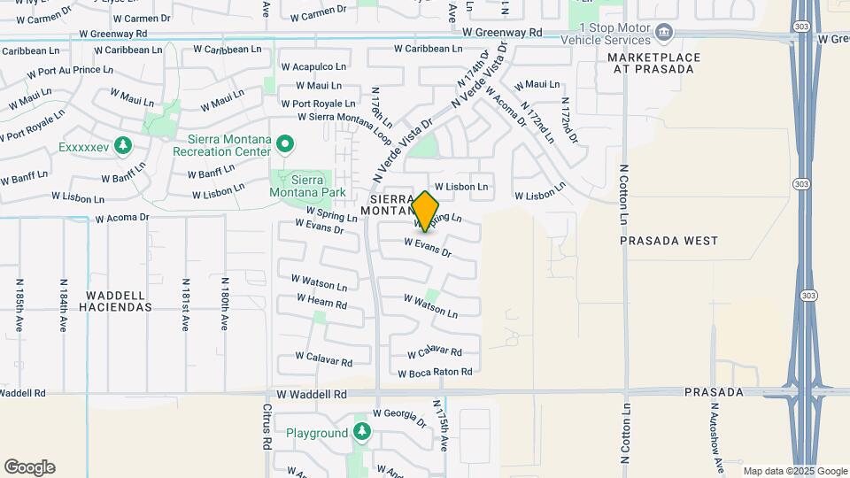 17564 W Evans Dr Map and Location Details