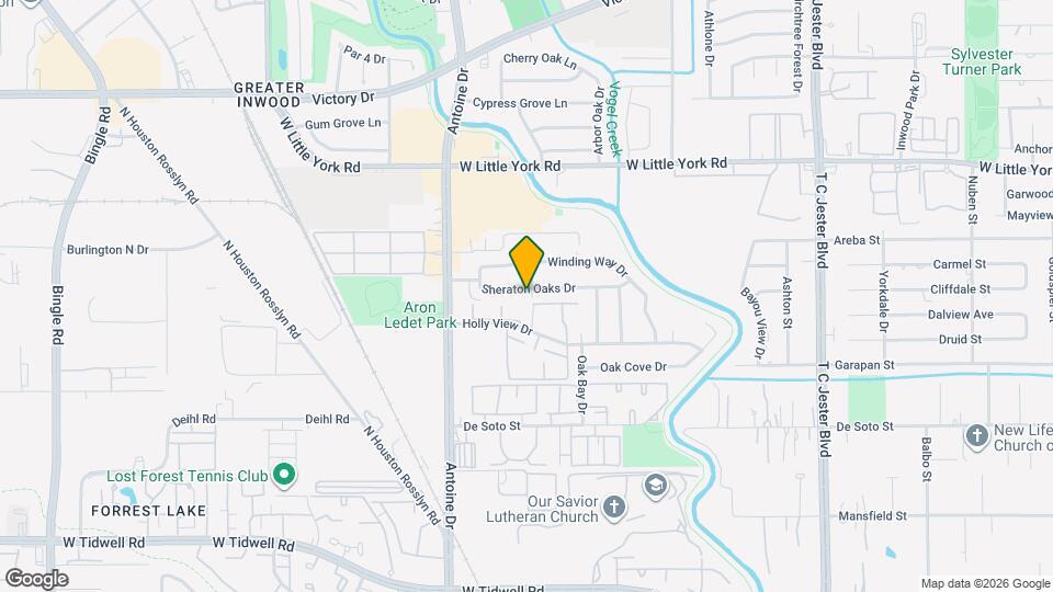 5603 Sheraton Oaks Dr Map and Location Details