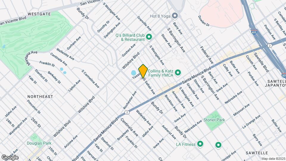 1329 S Saltair Ave Map and Location Details
