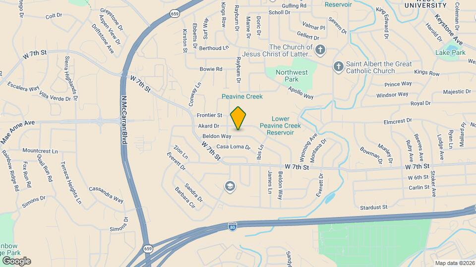 1120 Beldon Way Mapa y Detalles de la Ubicación