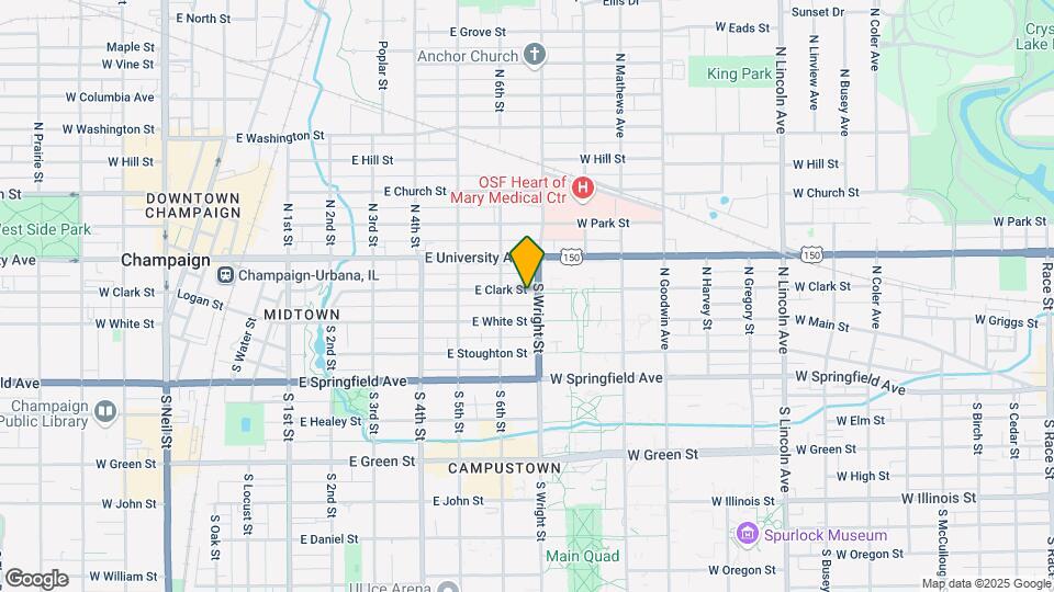 201 S. Wright St., Champaign Map and Location Details