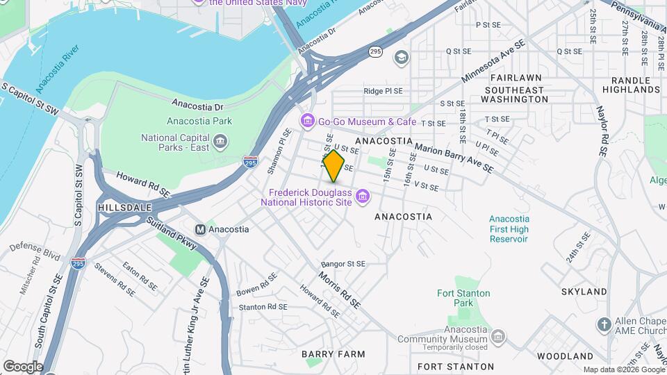 1325 W St SE Map and Location Details