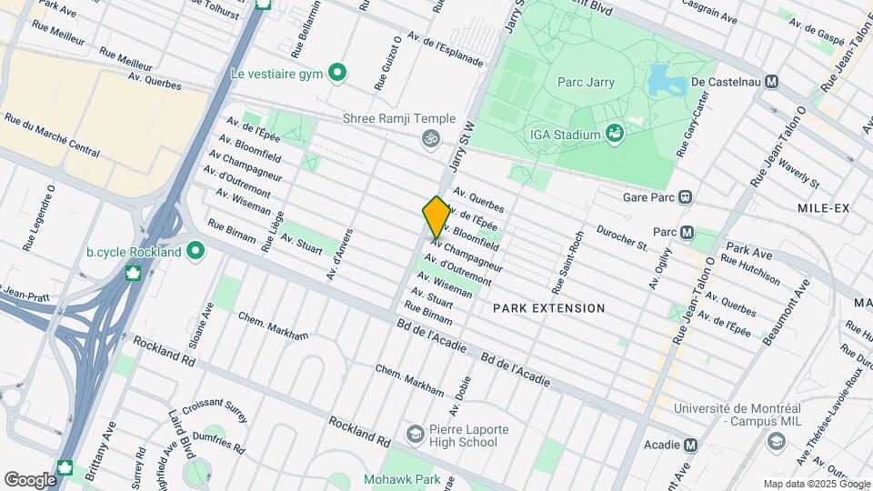 8044 Champagneur Av Map and Location Details