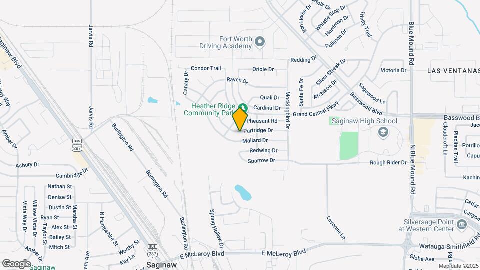 617 Partridge Dr Map and Location Details