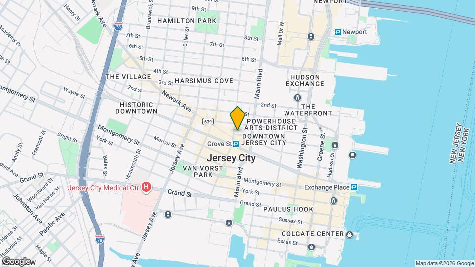 338 GROVE St-Unit -3A Map and Location Details