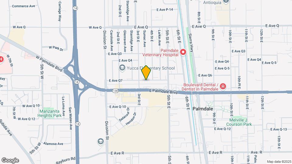 324 E Avenue Q7 Mapa y Detalles de la Ubicación