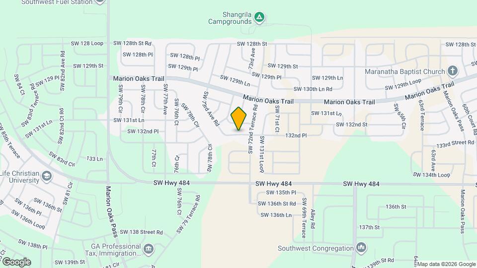 13257 SW 73rd Ave Rd Map and Location Details