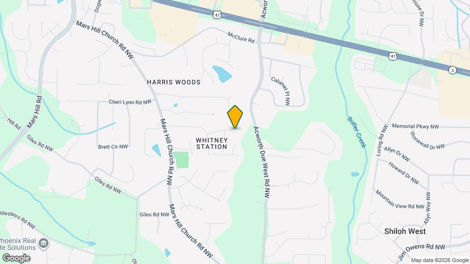 4436 Whitt Mill Rd NW Mapa y Detalles de la Ubicación