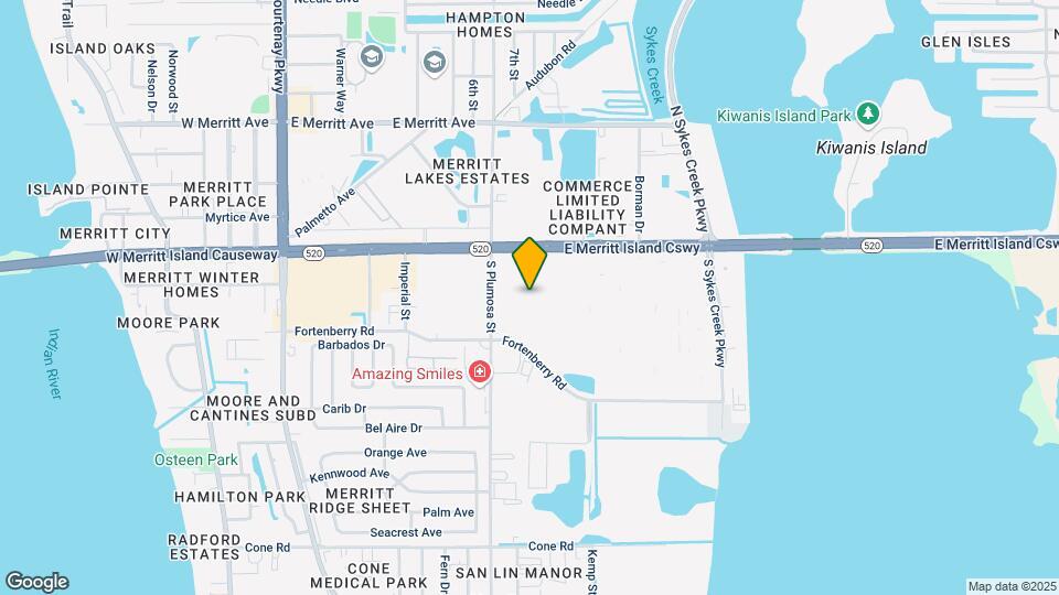 471 E Merritt Island Map and Location Details
