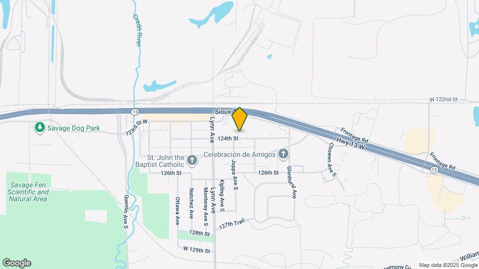 4256 W 124th St Map and Location Details