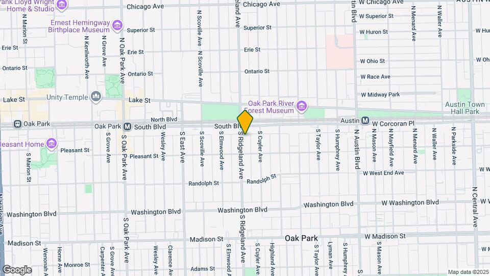 114 S Ridgeland Ave Map and Location Details