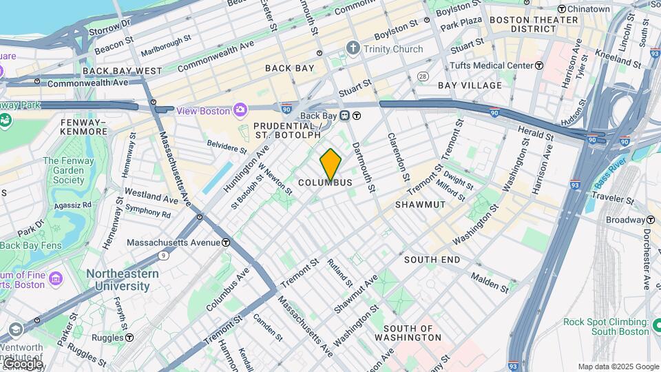 418 Columbus Ave, Unit PH Map and Location Details