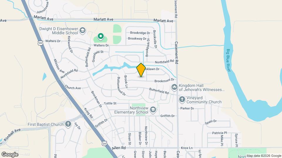 413 Brookmont Dr Map and Location Details