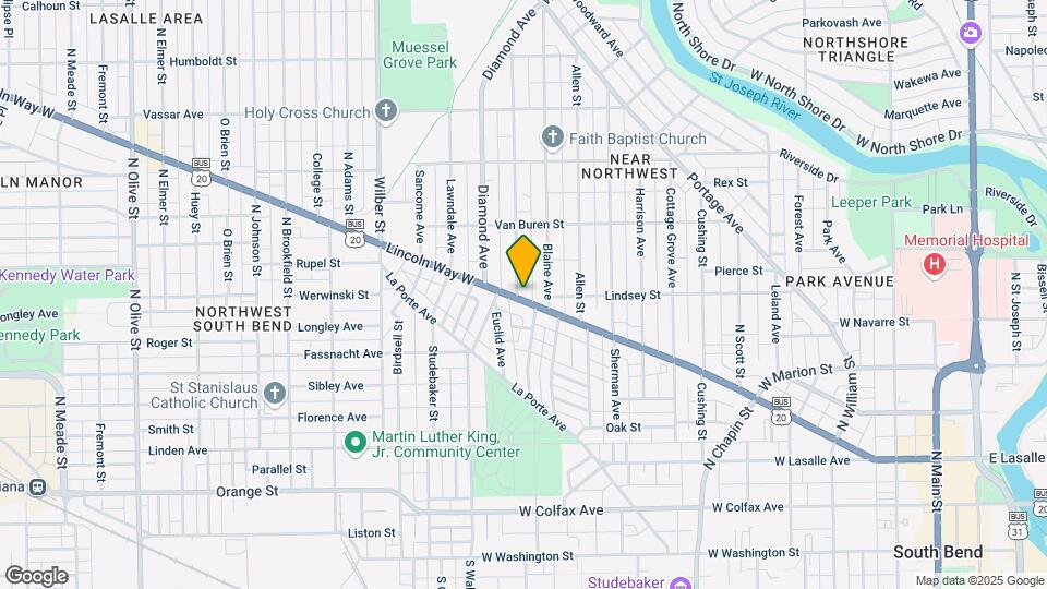 1219 Lincoln Way W Map and Location Details