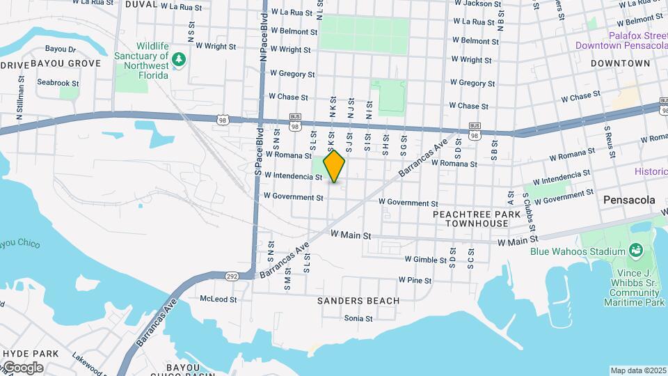 318 S K St, Unit B Map and Location Details