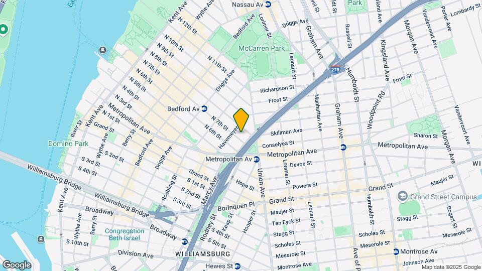 281 N 7th St Map and Location Details