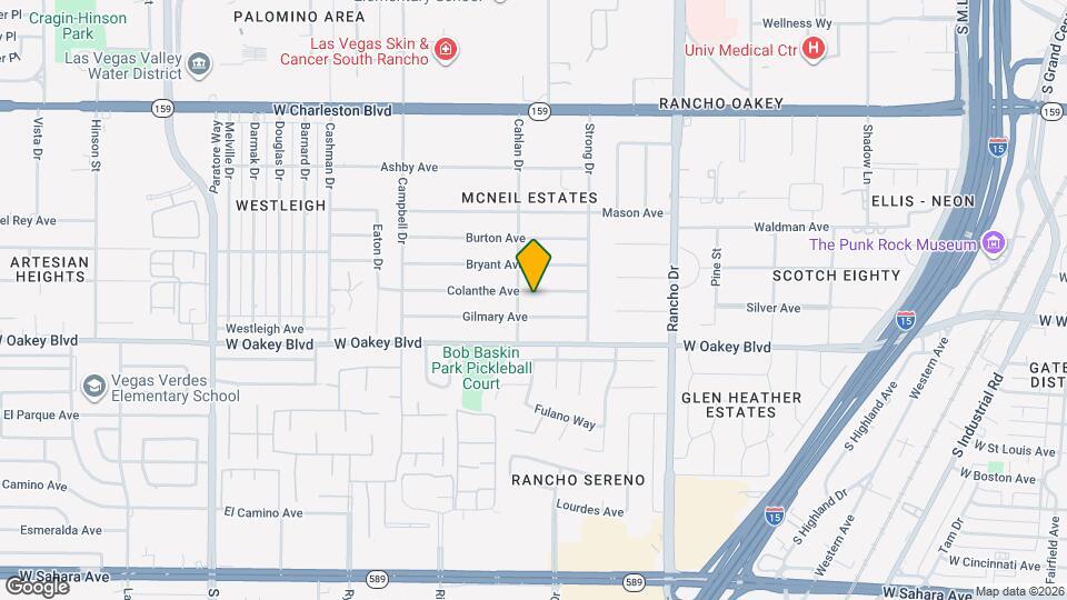 2725 Colanthe Ave Map and Location Details