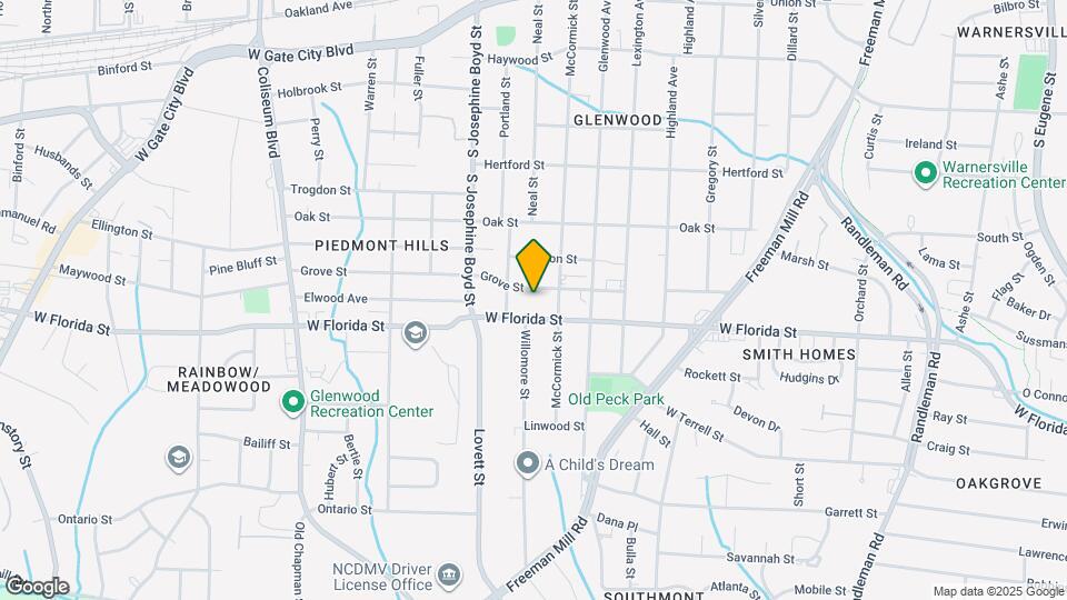 1311 Grove St Map and Location Details