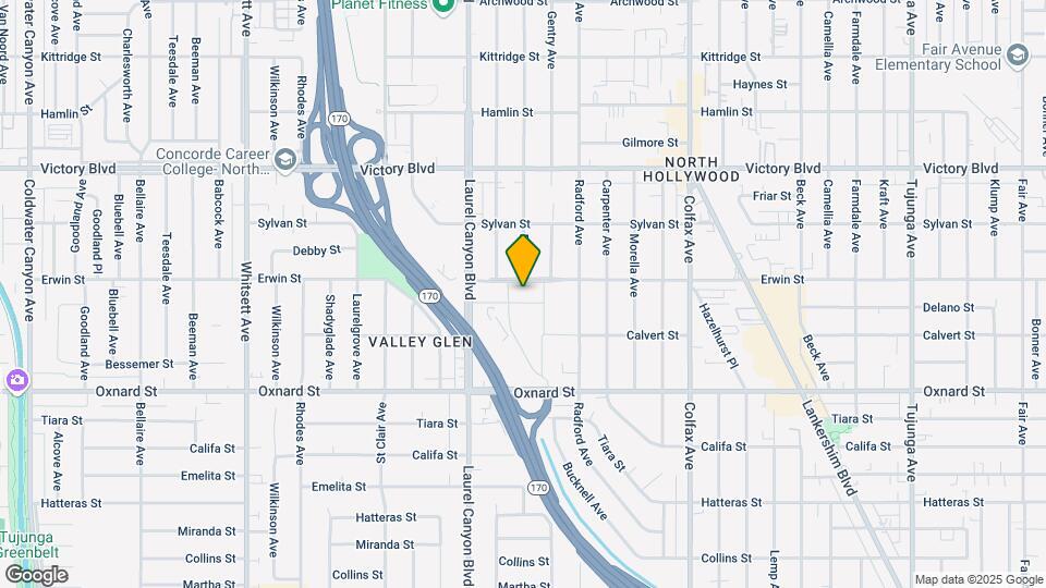11950 Erwin St Map and Location Details