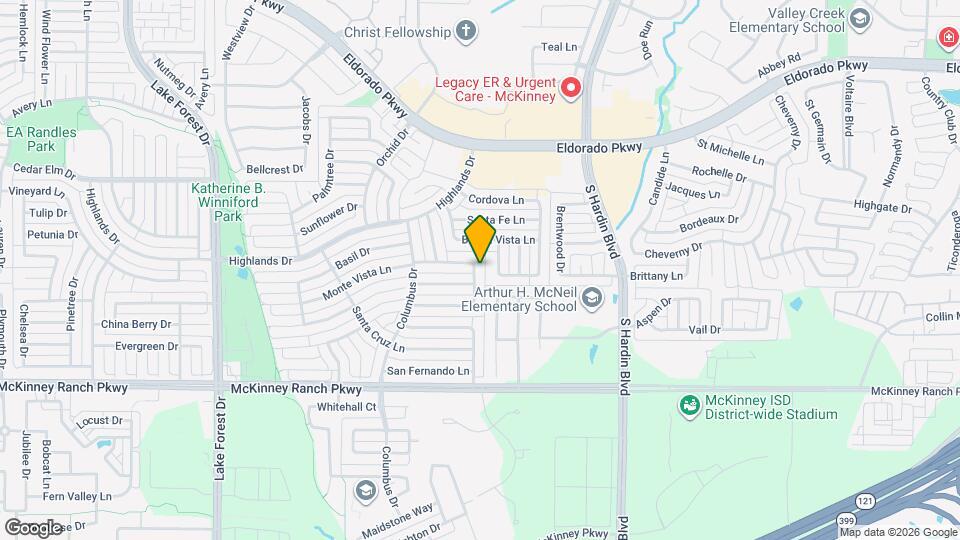 4305 Durango Ln Map and Location Details