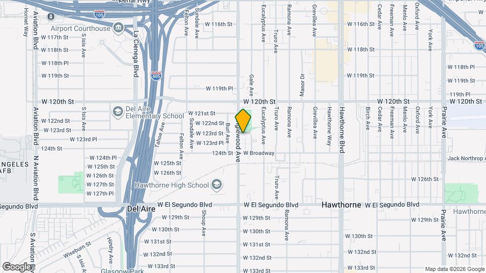 12302 S Inglewood Ave Map and Location Details