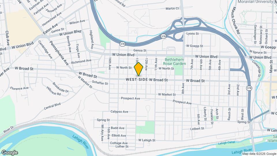 1328 W Broad St, Unit 1328 W Broad St Map and Location Details