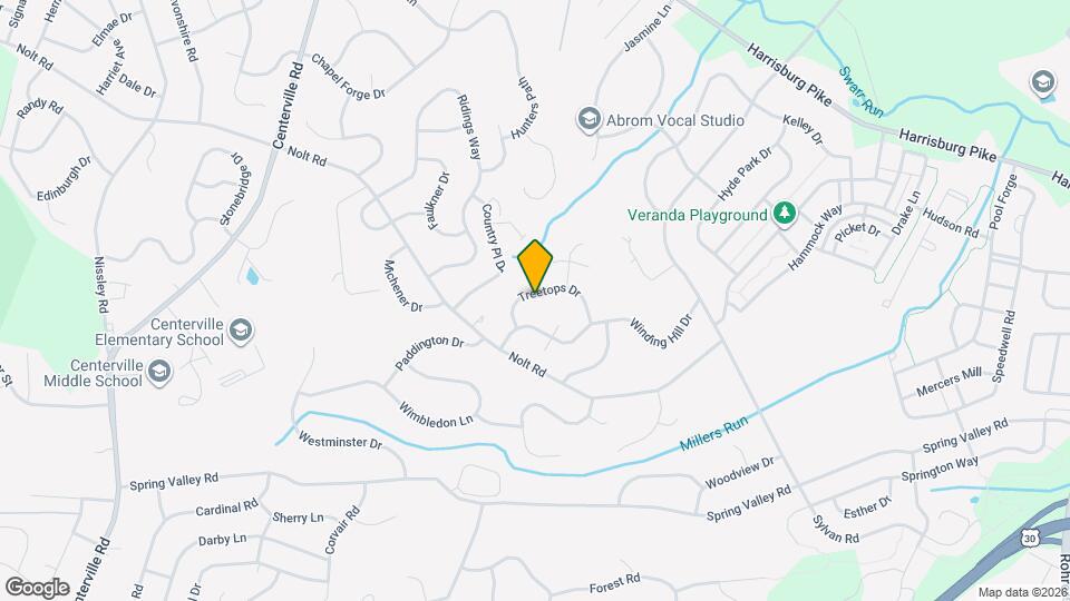 121 Treetops Dr Map and Location Details