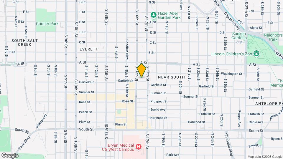 1624 Garfield St Mapa y Detalles de la Ubicación