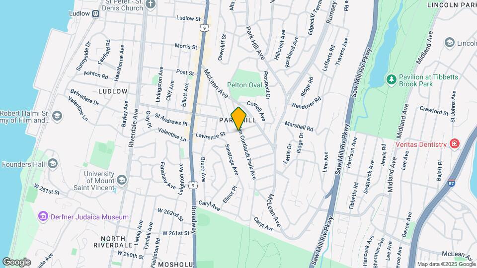 487 Van Cortlandt Park Ave Map and Location Details