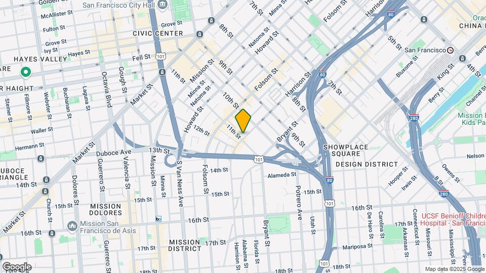 1488 Harrison St Mapa y Detalles de la Ubicación