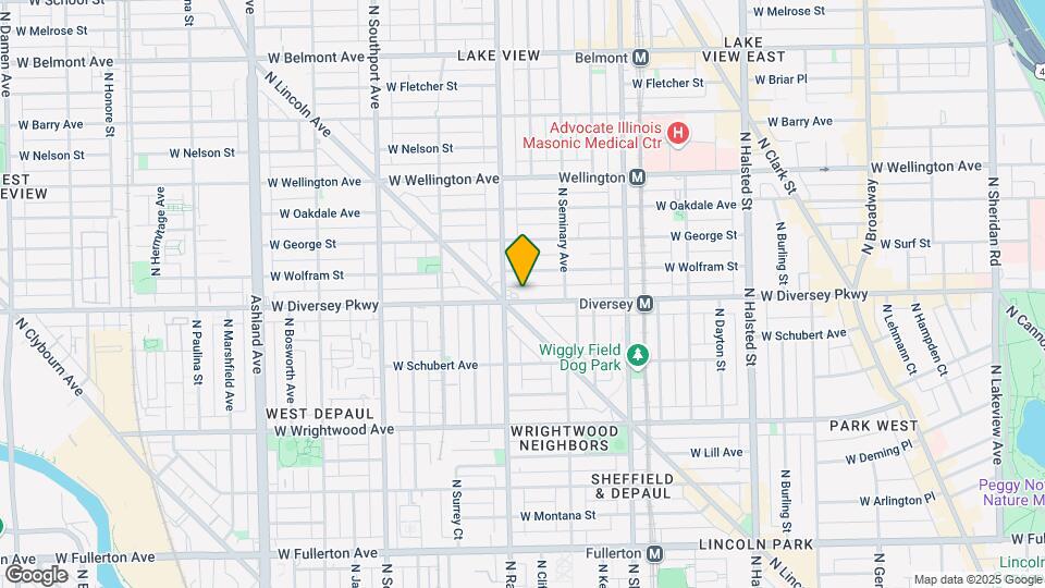 1152-1154 W Diversey Pky Mapa y Detalles de la Ubicación
