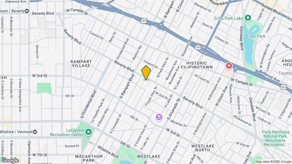 115 S Carondelet St, Unit 6 Mapa y Detalles de la Ubicación