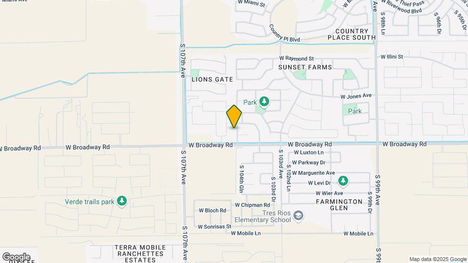 4216 S 104th Ln Map and Location Details