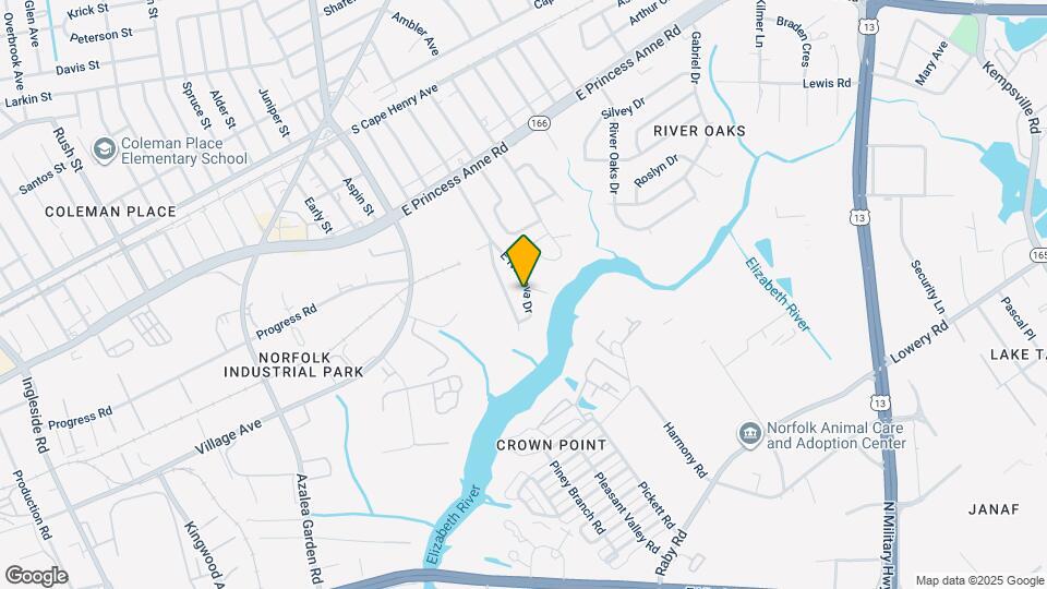 1345 E Norcova Dr Map and Location Details