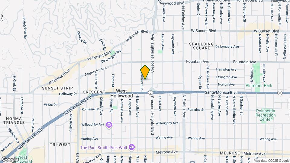 8121 Norton Ave Map and Location Details