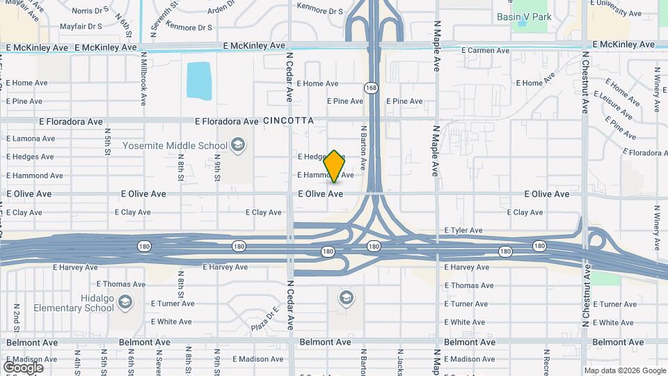 4417 E Olive Ave, Unit Apt C Mapa y Detalles de la Ubicación
