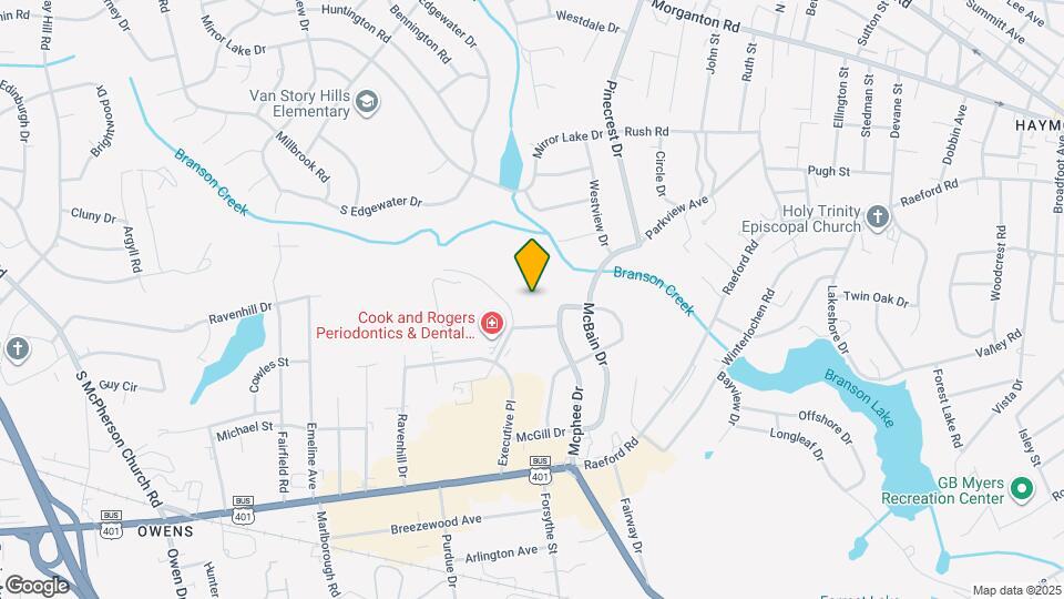 595 Winding Creek Rd Map and Location Details