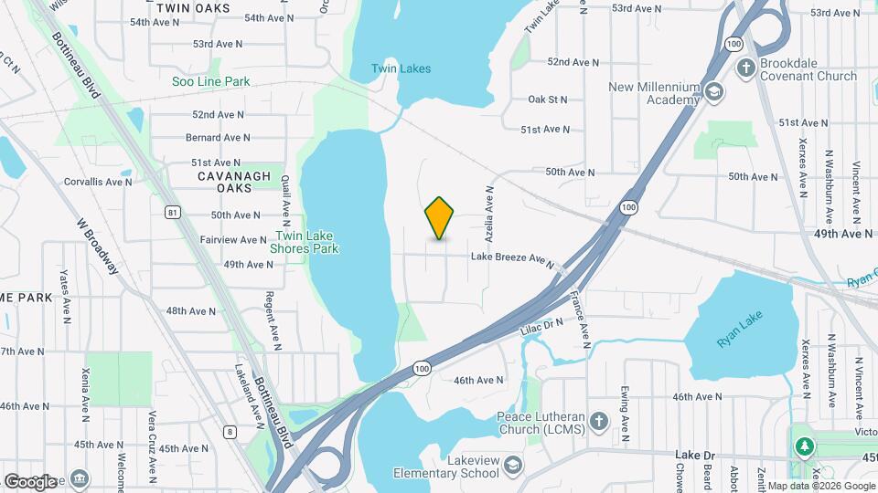 4200 Lake Breeze Ave N Map and Location Details