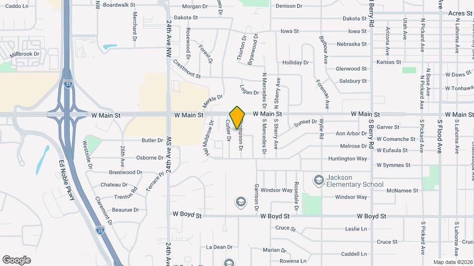 208 Thompson Dr Map and Location Details