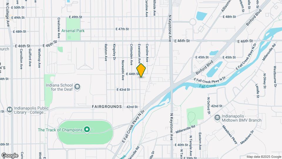 4353 Evanston Ave Map and Location Details