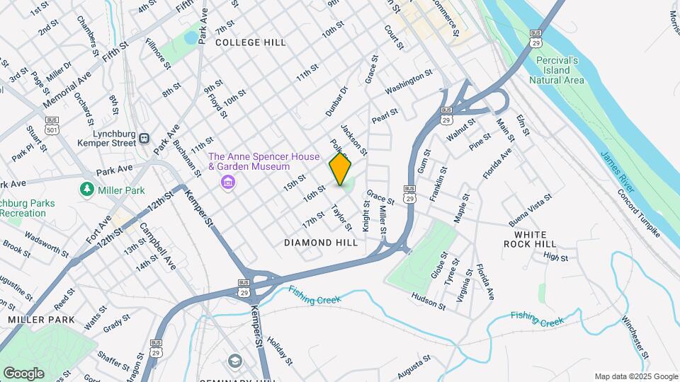 1615 Monroe St Map and Location Details